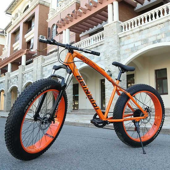 Fast Delivery Factory Stock Full Schockingproof Fat Tire Bike Leather Saddle Snow Bicycles for Adult Made in China 
